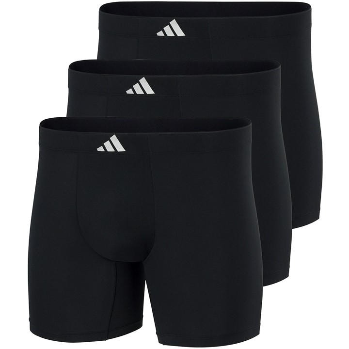 Adidas Men's Black Boxer Brief (3Pk) in Size XL, Sports Direct