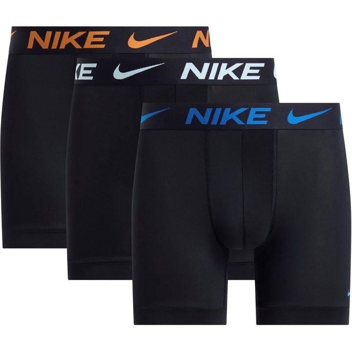 Nike Men's Black 3 Pack Dri-Fit Boxer Shorts in Size M, Sports Direct