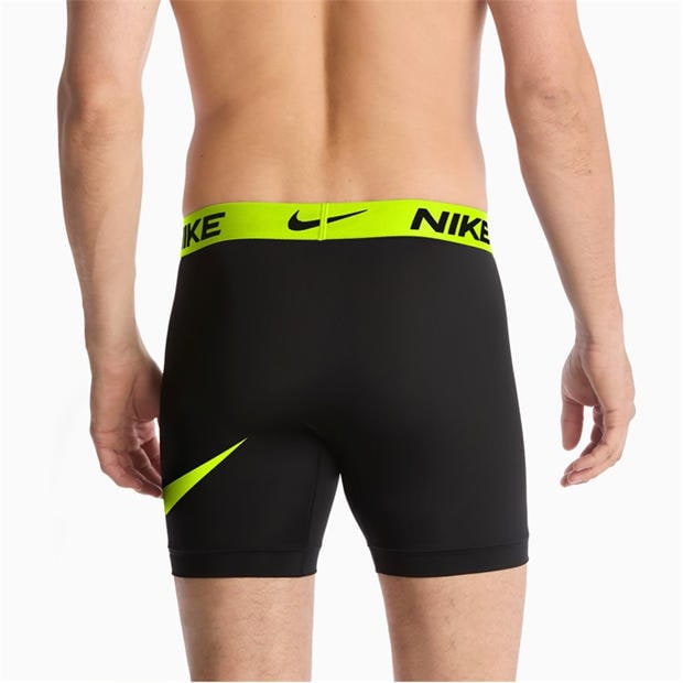 Blk/Gry/Volt - Nike - 3 Pack Dri-FIT Boxer Shorts Mens