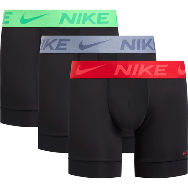 Grn/Ash/Red WB - Nike - 3 Pack Dri-FIT Boxer Shorts Mens