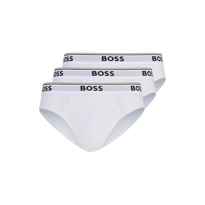 Boss Men's White 3 Pack Briefs in Size XL, Sports Direct
