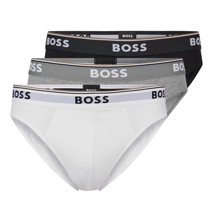Boss Men's Black 3 Pack Briefs in Size L, Sports Direct