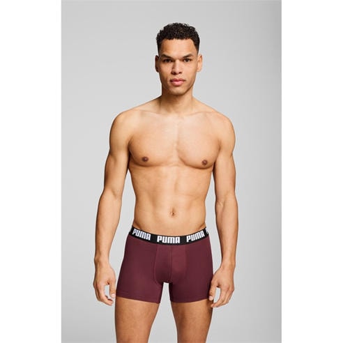 Puma - Men's Logo Print Cotton Boxers 2 Pack