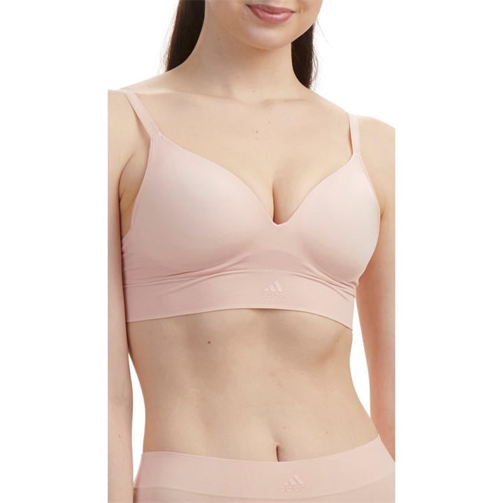Adidas Women's Beige Sport 40Gg Seamless Bra in Size 8, Sports Direct
