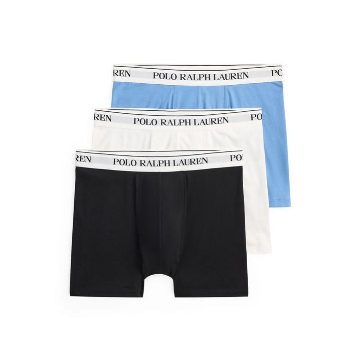 Polo Ralph Lauren Men's Blue 3-Pack Boxer Briefs in Size XL, Sports Direct