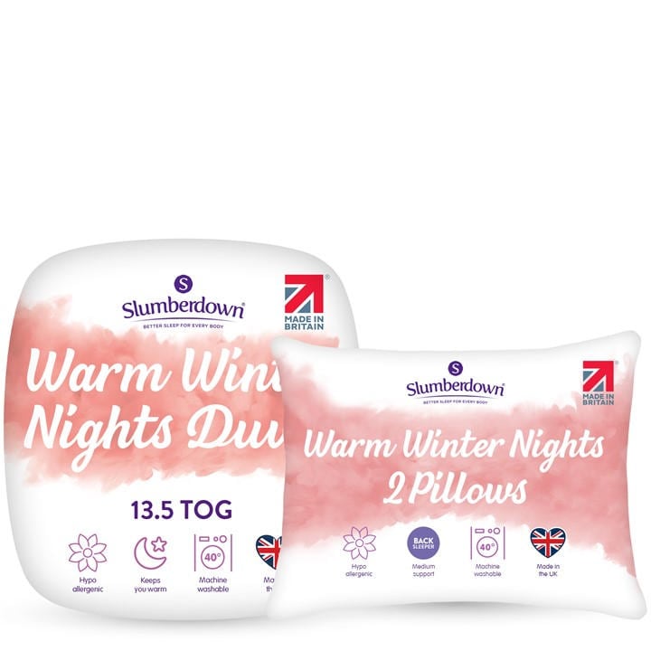 Slumberdown  Warm Winter Nights Duvet + 2 Pillows - 13.5 Tog - Double - Image 5