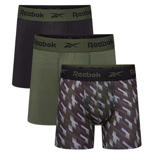Reebok - Reebok Mens 3 pack Sports Trunks NIKHILL