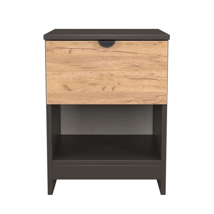 United    Solomon 1 Drawer Open Shelf Bedside Cabinet, Football by Welcome Furniture in Size S, Sports Direct