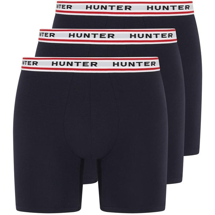 Hunter Men' Blue 3 Pack Boxer Briefs in Size S, Sports Direct
