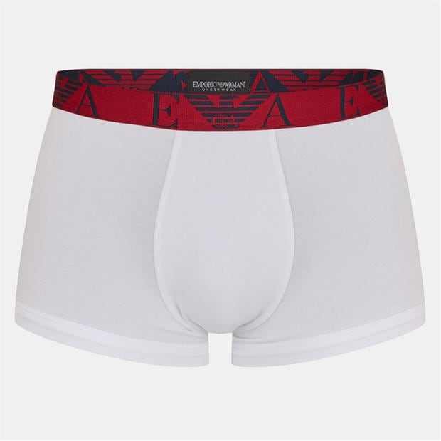 Blu/Red/Wht - EMPORIO ARMANI - 3-Pack Logo Trunks