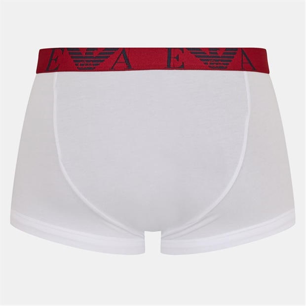 Blu/Red/Wht - EMPORIO ARMANI - 3-Pack Logo Trunks