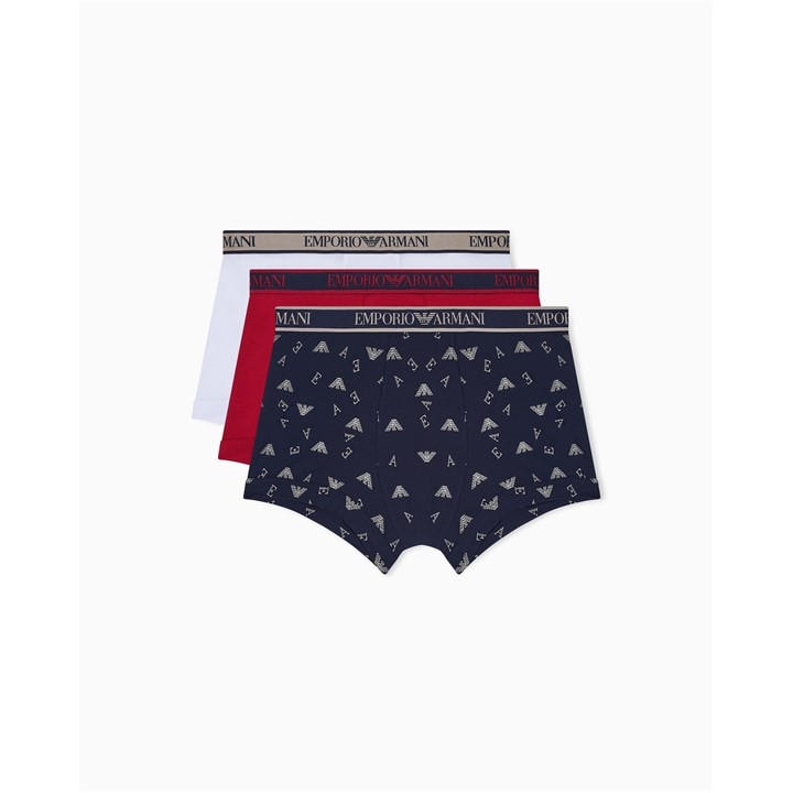 Emporio Armani Men's  Core Logo Boxer Brief 3-Pack in Size XL, Sports Direct