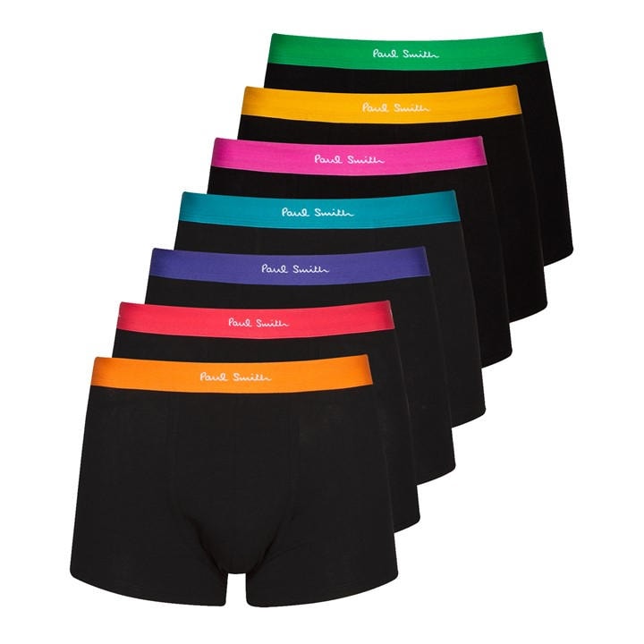 Paul Smith Men's Black 7 Pack Boxer Briefs in Size L, Sports Direct