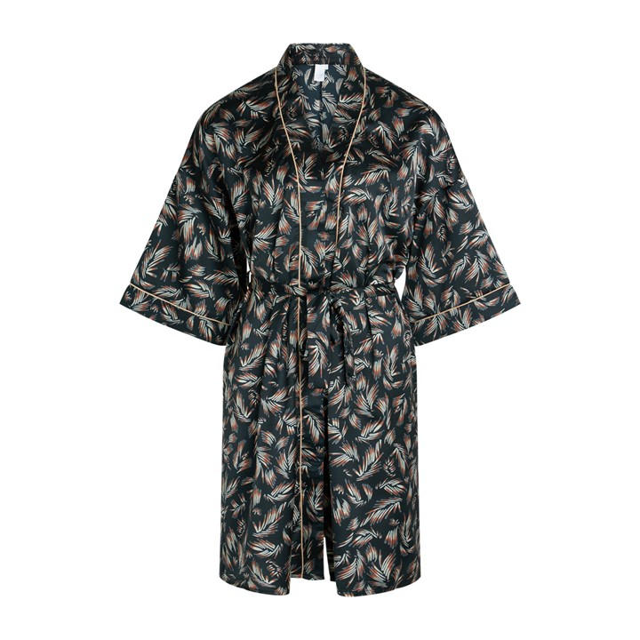 Ccdk Women's Black Kimono Dressing Gown in Size 18, Sports Direct