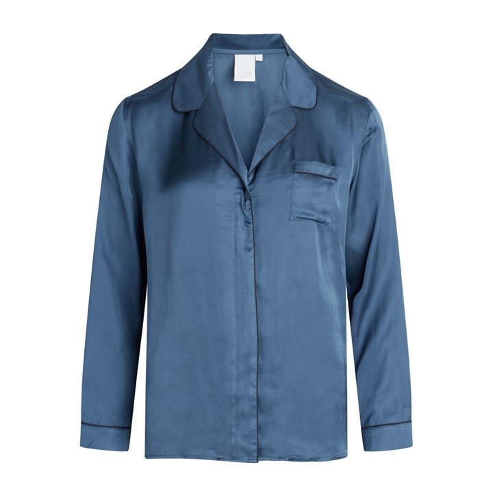 Ccdk Women's Blue Pyjama Long Sleeve Top in Size 8, Sports Direct