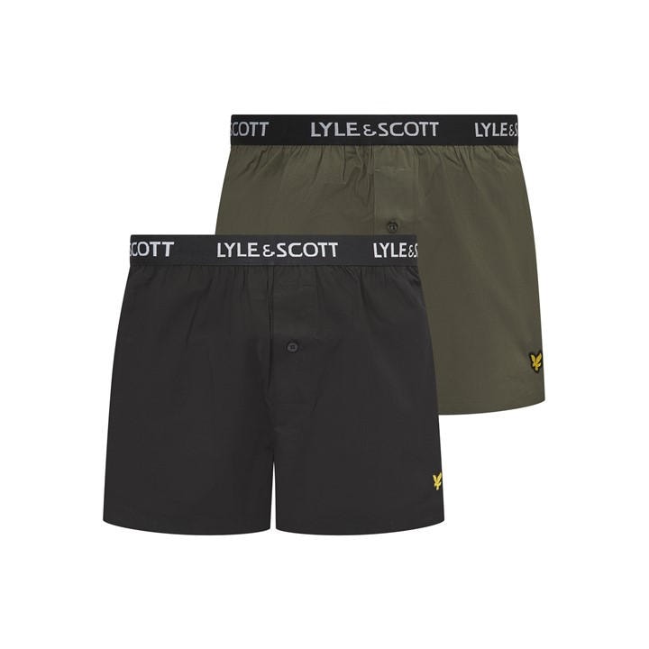 Lyle And Scott Men's Black Woven Boxer Trunk in Size XL, Sports Direct