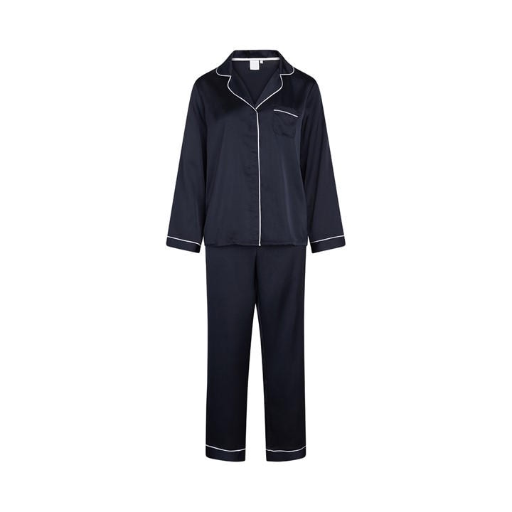 Ccdk Women's Blue Josephine Long Sleeve Pyjama Set in Size 18, Sports Direct