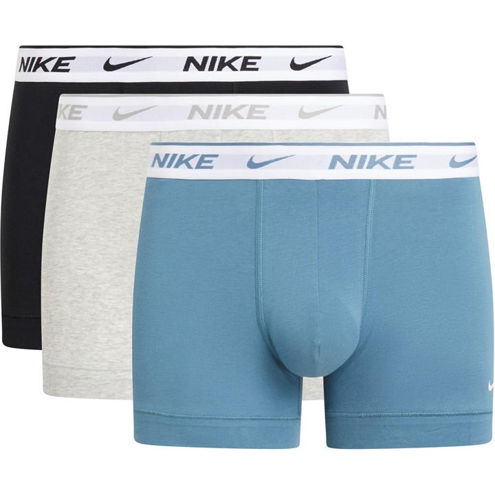 Nike Men's Multi 3 Pack Everyday Cotton Trunks Extra Small