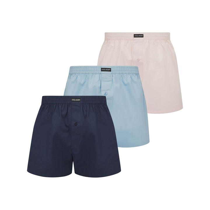 Lyle And Scott Men's Blue Woven Boxer Trunk Underwear in Size XL, Sports Direct