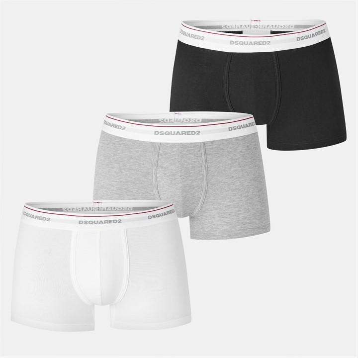 Dsquared2 Men's  3 Pack Boxer Briefs in Size L, Sports Direct