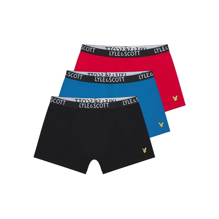 Lyle And Scott Boys  3 Pack Trunks  in Size 6-8Y, Sports Direct