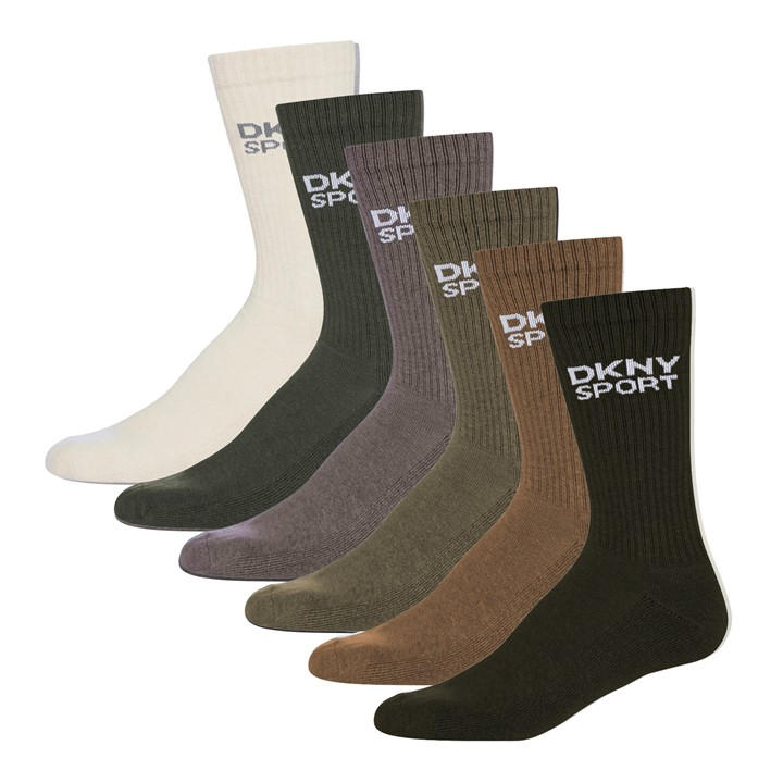 Dkny Men's  6 Pack Sports Socks Radde in Size 7 - 11, Sports Direct