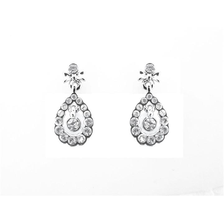 Espree Women's Silver Elite Fashion Dropper Earrings, Sports Direct