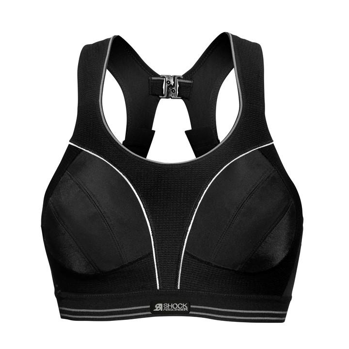 Shock Absorber Women's Black Ultimate Run Bra in Size 32B, Sports Direct