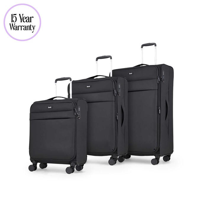 Rock  Black Harper Suitcase in Size M, Sports Direct