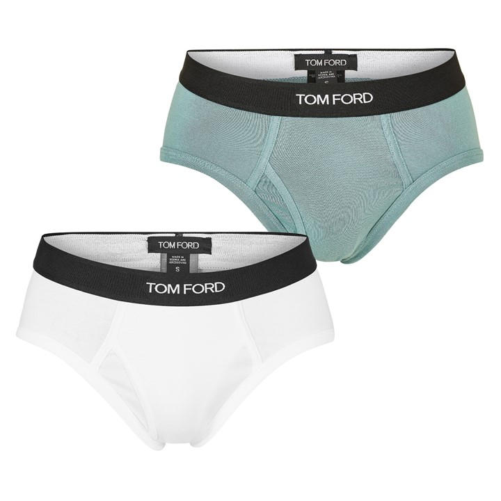 Tom Ford Men'  Plain Cotton Briefs, 2-Pack in Size S, Sports Direct