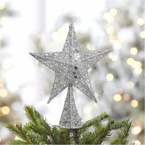 LIFE IDEAS - Wrought Iron Christmas Tree Topper Star Ornament