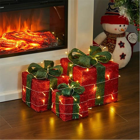 LIFE IDEAS - Square Christmas Gift Boxes