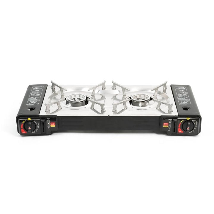 Streetwize  Black  Burner Portable Gas Stove. in Size Double, Sports Direct
