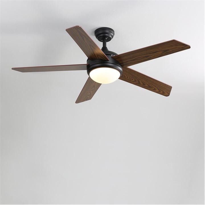 Kabinet Uk  Brown Rustic 5-Blade Led Ceiling Fan With Remote, Sports Direct