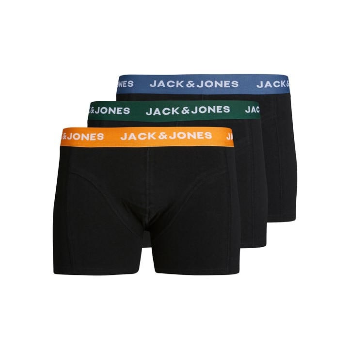 Jack And Jones Boys Black Trunk 3-Pack Junior Size 11