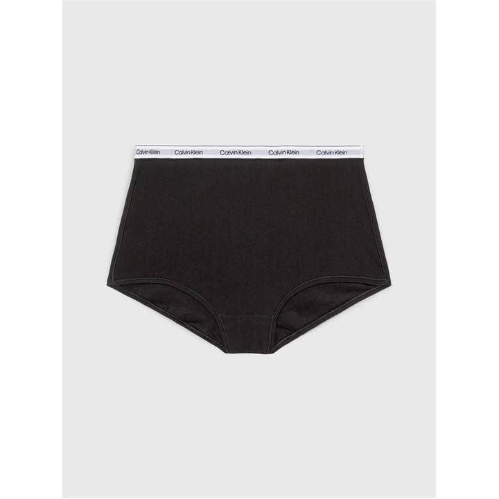 Calvin Klein Women's Black Streamlined Soft Fabric Boy Shorts in Size 12, Sports Direct