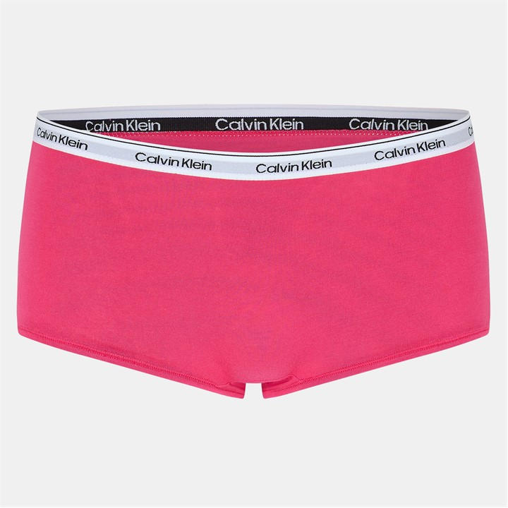 Calvin Klein Women's Pink Streamlined Soft Fabric Boy Shorts in Size 10, Sports Direct