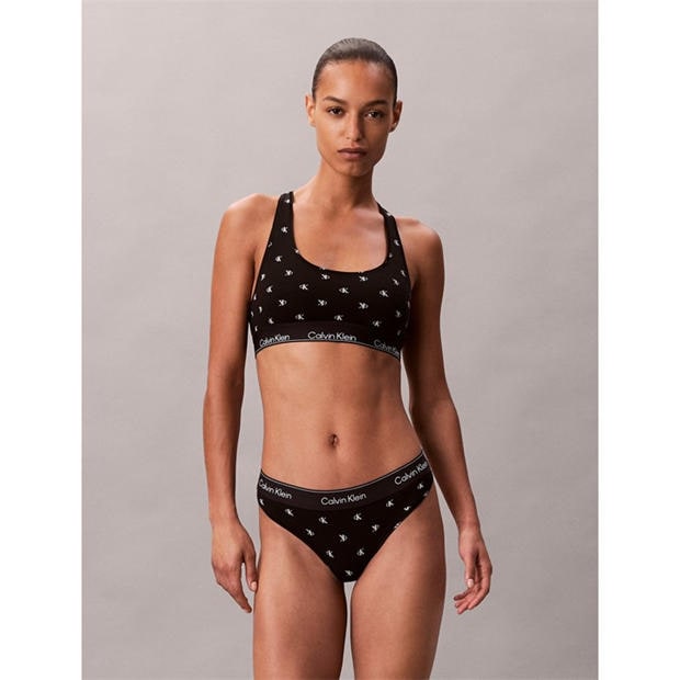 Black Ck Logo - Calvin Klein - Modern Thong