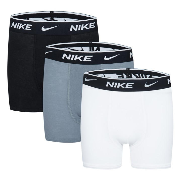 Nike Boys Black Cotton Boxer Brief 3 Pack in Size 11 - 12 Years, Sports Direct