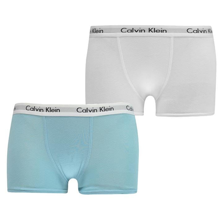 Calvin Klein Boys White 2 Pack Boxer Shorts in Size 6 - 7 Years, Sports Direct
