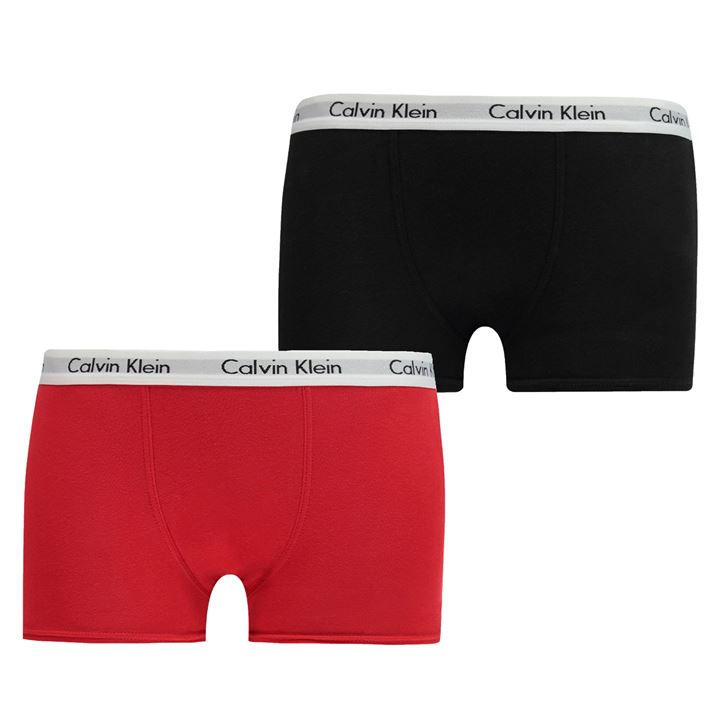 Calvin Klein Boys Red 2 Pack Boxer Shorts in Size 14 - 16 Years, Sports Direct