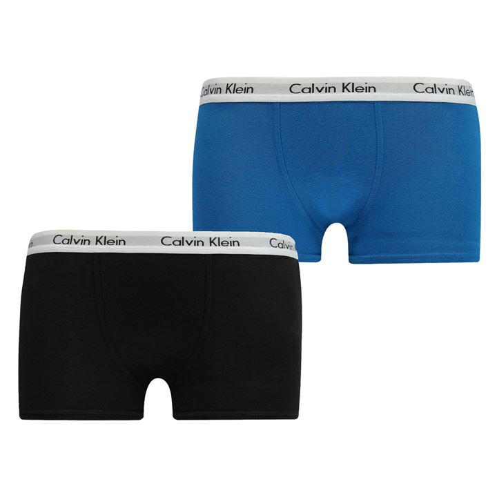 Calvin Klein Boys Blue 2 Pack Boxer Shorts in Size 6 - 7 Years, Sports Direct