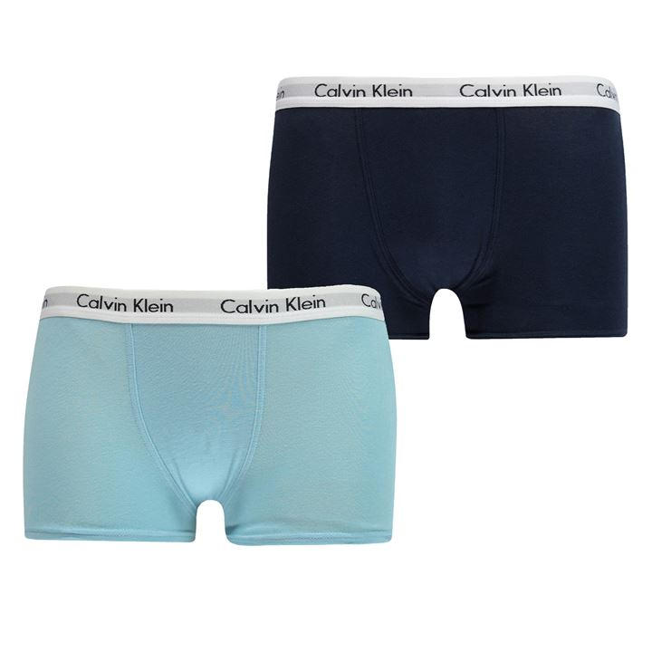 Calvin Klein Boys Blue 2 Pack Boxer Shorts in Size 6 - 7 Years, Sports Direct