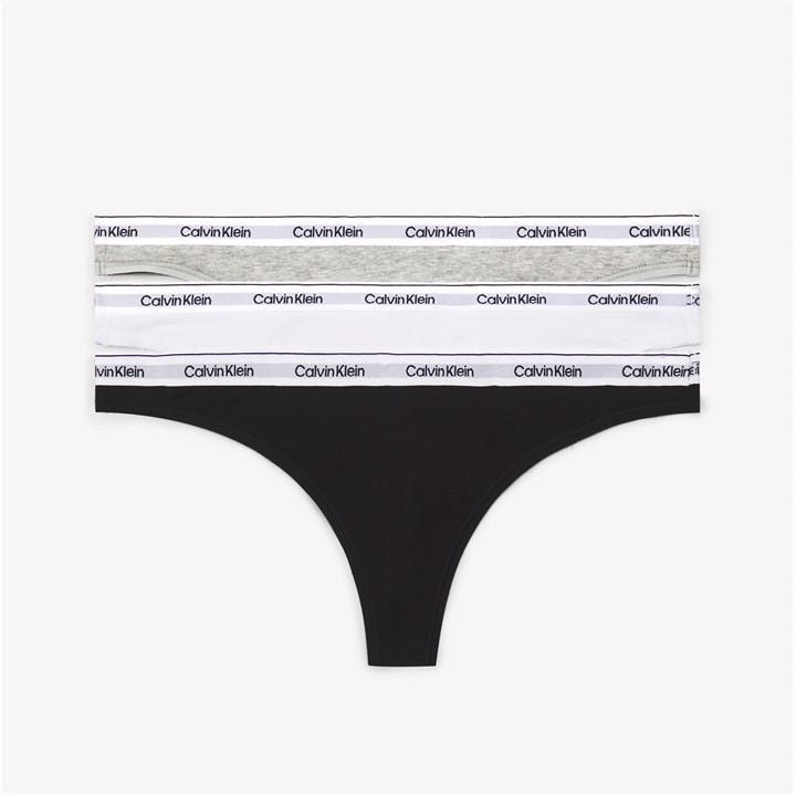 Calvin Klein Women's Multi 3 Pack Thongs Size 14