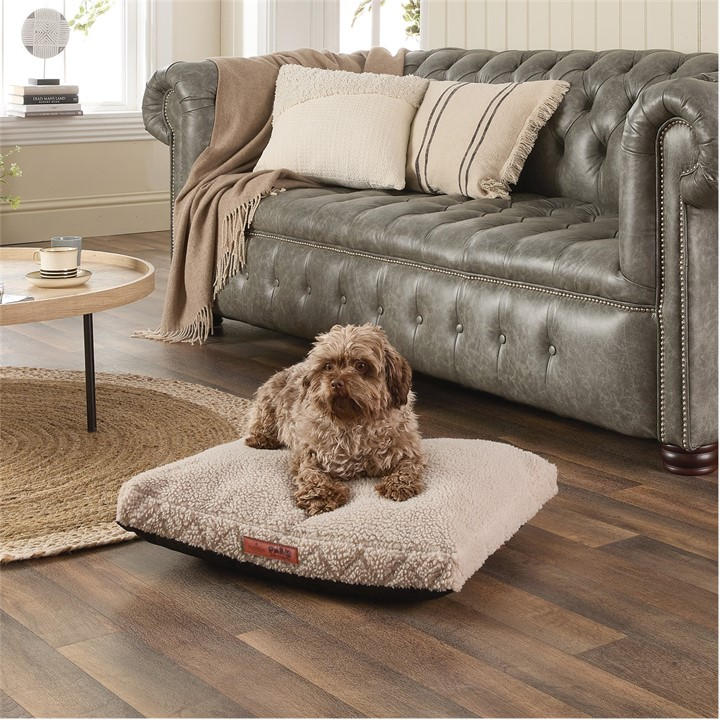 Photos - Bed & Furniture Slumberdown Paws for Slumber Sherpa Pet Bed Biscuit - Nude 