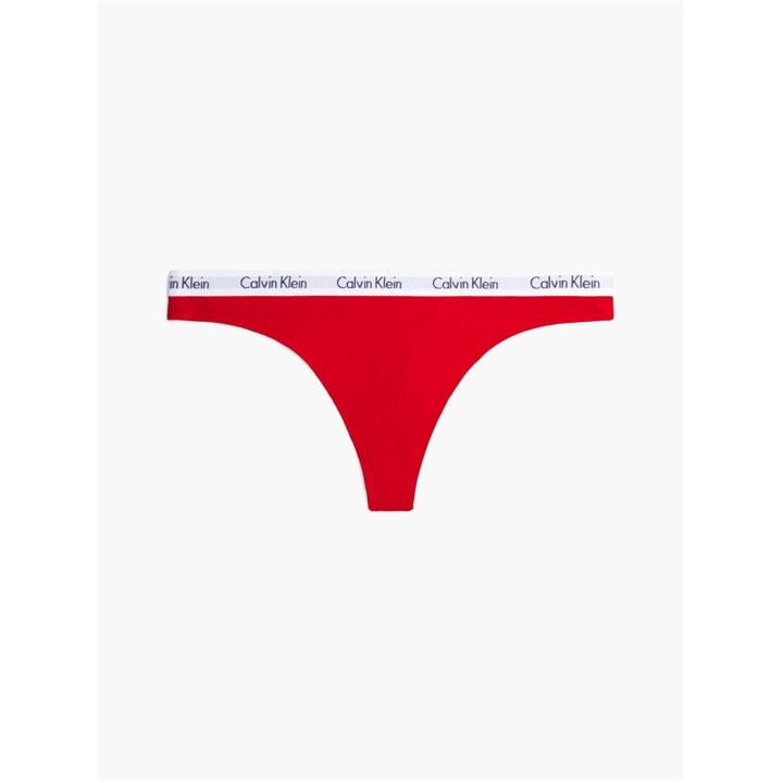 Calvin Klein Women's Red Carousel Thong in Size 14, Sports Direct