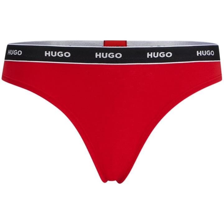 Hugo Women's Red Regular Rise Thong in Size 16, Sports Direct