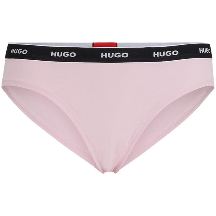 Hugo Women's Pink Regular Rise Brief in Size 8, Sports Direct