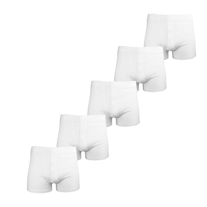 Donnay Men's White Comfort-Fit Boxer 5-Pack in Size XL, Sports Direct