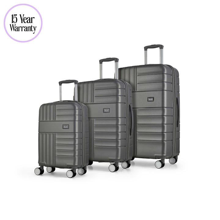 Rock  Grey Aspen Suitcase Charcoal in Size M, Sports Direct